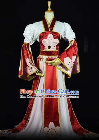 Traditional Chinese Ancient Cosplay Palace Lady Costume Tang Dynasty Princess Clothing