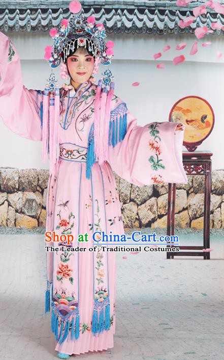 Traditional China Beijing Opera Costume Gifted Scholar Embroidered Robe and Hat Ancient Chinese Peking Opera Embroidery Clothing