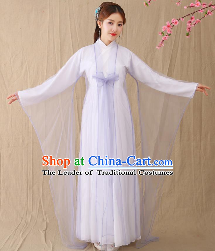 Traditional Chinese Han Dynasty Palace Princess Costume, China Ancient Fairy Hanfu Dress Clothing for Women
