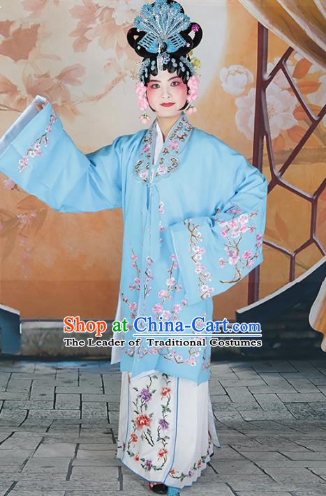 Traditional China Beijing Opera Costume Gifted Scholar Embroidered Robe and Hat Ancient Chinese Peking Opera Embroidery Clothing