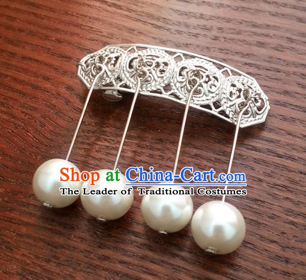 Traditional Handmade Chinese Ancient Classical Hair Accessories Pearls Tassel Hair Stick Hairpins for Women