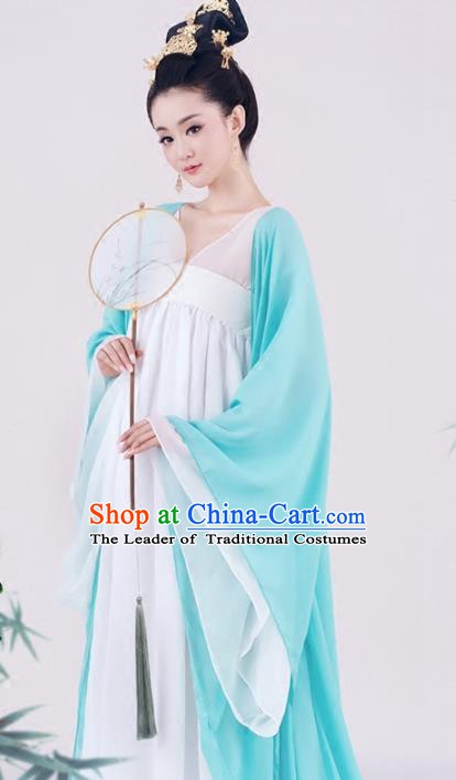 Traditional Chinese Tang Dynasty Consort Yang Costume, China Ancient Palace Lady Clothing and Headpiece Complete Set