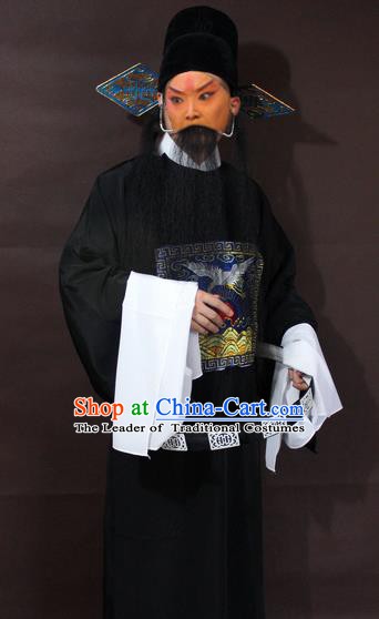 Traditional China Beijing Opera Costume Gifted Scholar Embroidered Robe and Hat Ancient Chinese Peking Opera Embroidery Clothing