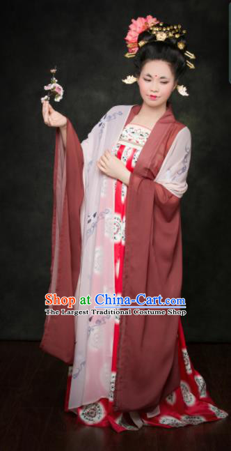 Traditional Chinese Tang Dynasty Palace Lady Hanfu Dress Ancient Maidenform Costumes for Women