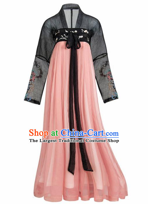 Chinese Ancient Palace Lady Hanfu Han Dynasty Imperial Concubine Queen Embroidered Historical Costumes