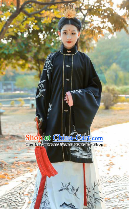 Chinese Ancient Palace Lady Hanfu Han Dynasty Imperial Concubine Queen Embroidered Historical Costumes