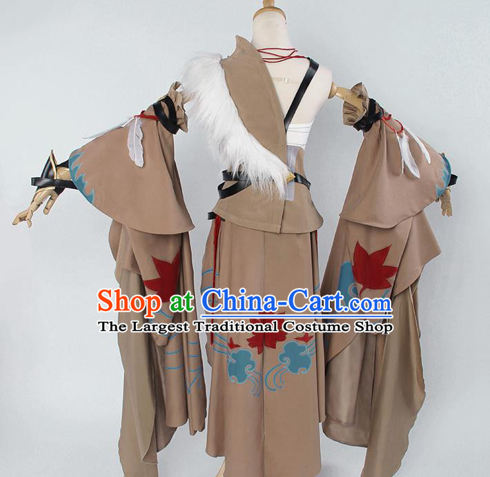 Ancient Chinese Cosplay Costume Chinese Shoes Traditional China Swordsman Clothing and Jewelry Accessories