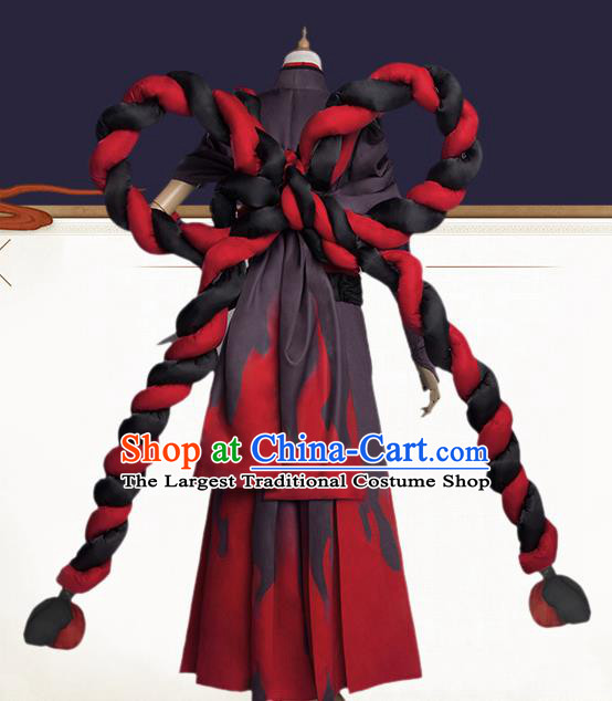 Ancient Chinese Cosplay Costume Chinese Shoes Traditional China Swordsman Clothing and Jewelry Accessories