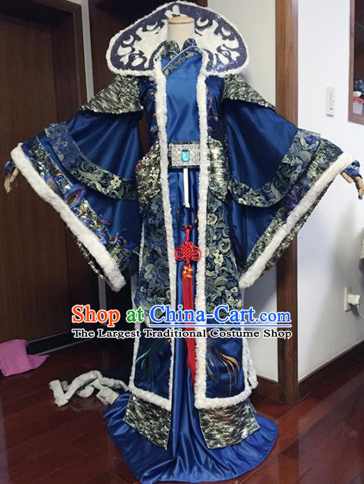 Top Grade Chinese Ancient Cosplay Swordsman Royal Highness Costumes for Men