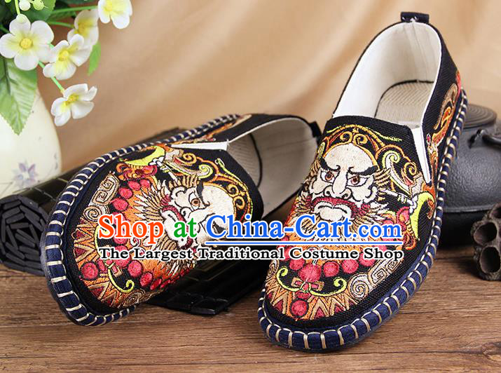 Chinese National Shoes Traditional Cloth Shoes Linen Shoes Embroidered Shoes