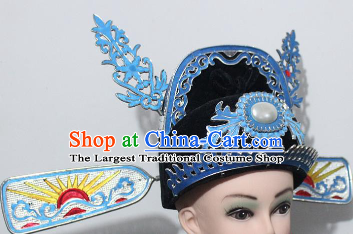 Traditional China Beijing Opera Costume and Hat Ancient Chinese Peking Opera Clothing Shoes