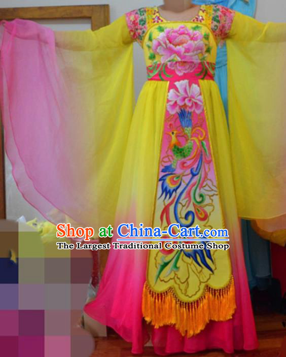 Traditional Chinese Classical Dance Embroidered Costumes Ancient Imperial Consort Hanfu Dress for Women