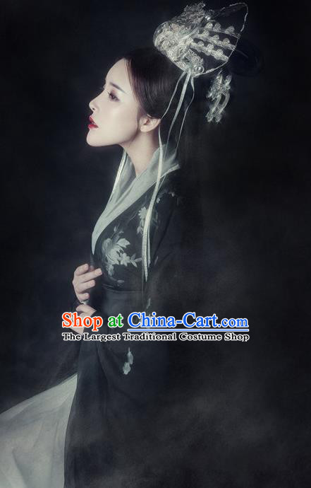 Chinese Ancient Palace Lady Hanfu Han Dynasty Imperial Concubine Queen Embroidered Historical Costumes