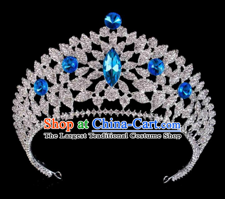 Top Grade Baroque Bride Retro Hair Accessories Princess Crystal Royal Crown for Women