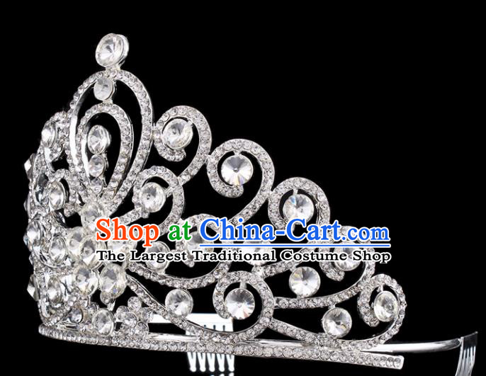 Top Grade Hair Jewelry Accessories Royal Crown Headwear Headdress for Women