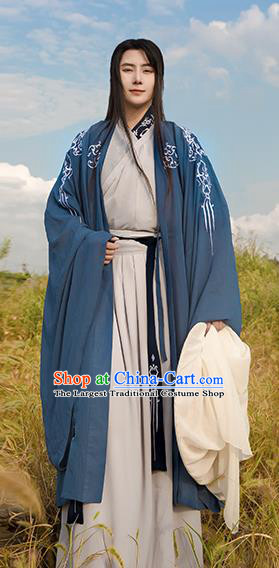 Traditional Chinese Ancient Swordsman Clothing Spring and Autumn Period Nobility Childe Costumes for Men
