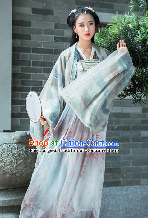 Traditional Chinese Tang Dynasty Nobility Lady Costumes Ancient Imperial Consort Hanfu Dress for Women
