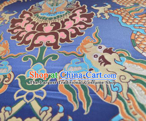 Chinese Traditional Flower Silk Fabric Brocade Embroidered Fabric Dress Material