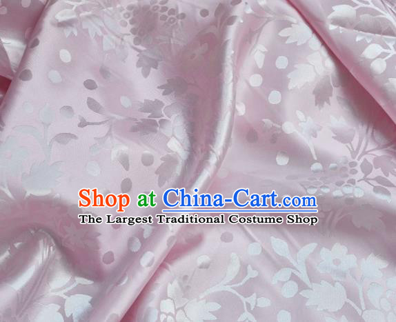 Asian Chinese Fabric Traditional Pattern Design Pink Brocade Fabric Chinese Costume Silk Fabric Material