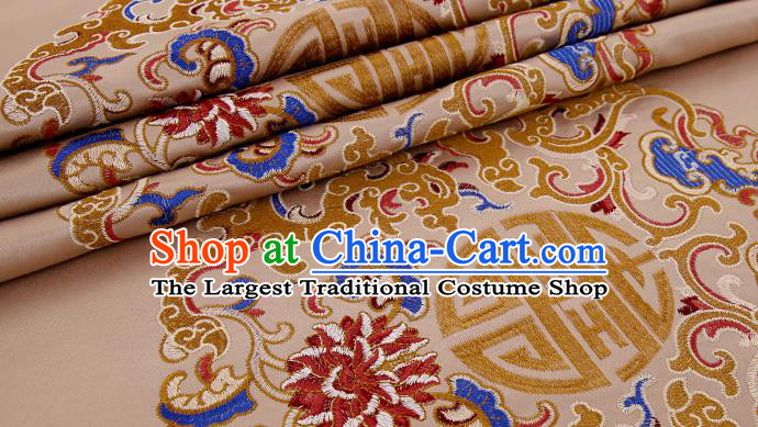 Asian Chinese Brocade Fabric Traditional Pattern Design Satin Pillow Silk Fabric Material