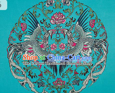 Chinese Traditional Flower Silk Fabric Brocade Embroidered Fabric Dress Material