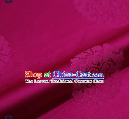 Traditional Chinese Brocade Drapery Classical Pattern Design Purple Satin Qipao Silk Fabric Material