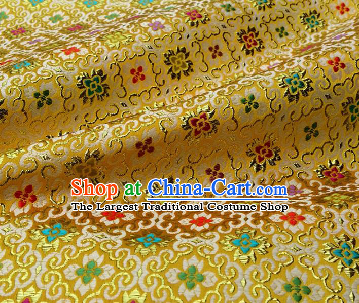 Asian Chinese Traditional Fabric Brocade Silk Material Classical Pattern Design Satin Drapery