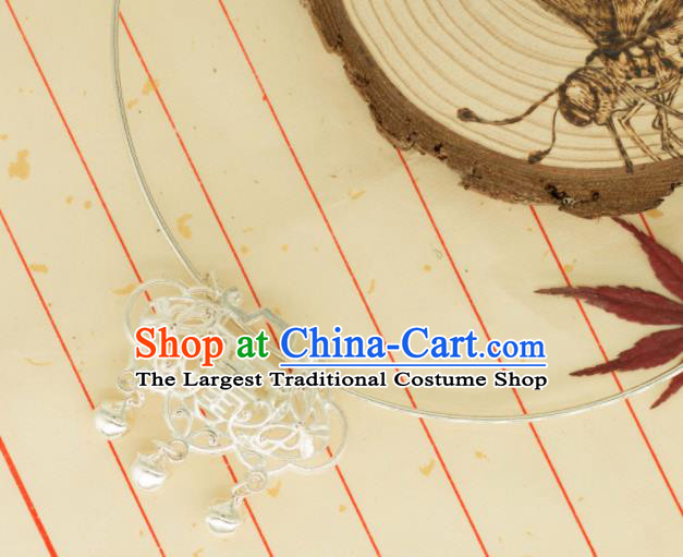 Traditional Chinese Handmade Necklace Ancient Palace Lady Longevity Lock Accessories for Women