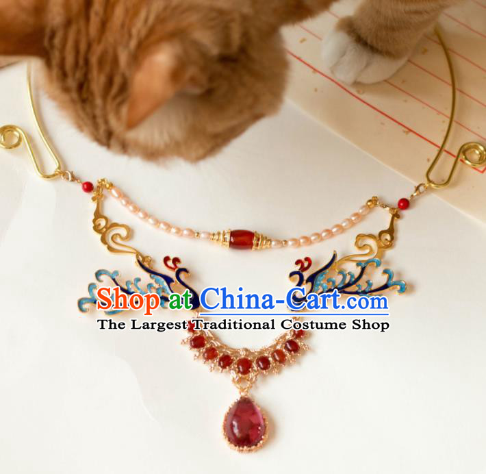 Traditional Chinese Handmade Phoenix Necklace Ancient Necklet Accessories for Women