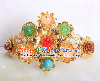 Chinese Traditional Handmade Hair Accessories Ancient Princess Colorful Beads Hairpins for Adults