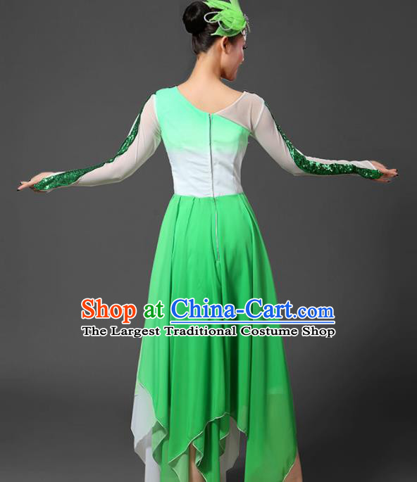 Traditional Chinese Fan Dance Folk Dance Costume Classical Yangko Dance Classical Dance Dress