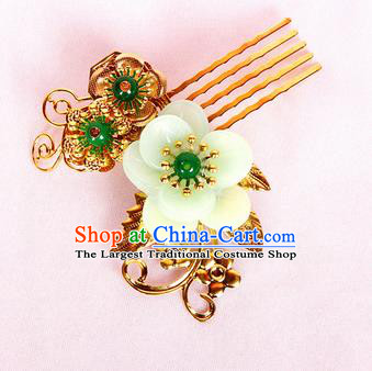 Chinese Traditional Handmade Hair Accessories Ancient Queen Flowers Hair Comb Hairpins for Women
