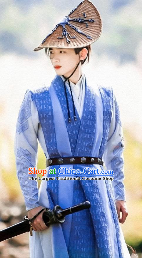 Asian Chinese Ancient Swordsman Costumes The Rise of Phoenixes Knight Clothing for Men
