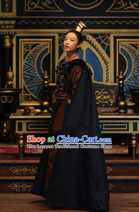 Chinese Ancient Female General Costumes The Rise of Phoenixes Swordswoman Body Armor for Women