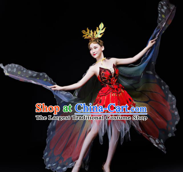 Professional Opening Dance Costume Stage Performance Butterfly Dance Dress for Women