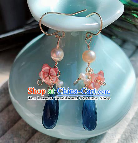 Top Grade Chinese Handmade Pearl Earrings Traditional Bride Jewelry Accessories for Women