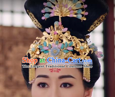 Handmade Chinese Ancient Queen Hair Accessories Hanfu Hairpins Complete Set for Women