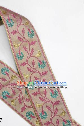 Chinese Traditional Flower Silk Fabric Brocade Embroidered Fabric Dress Material