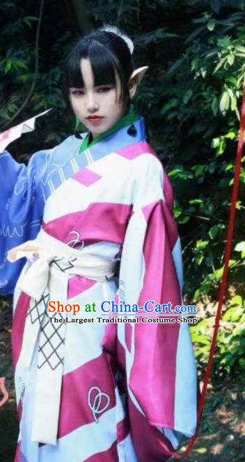 Top Grade Asian Cosplay Costumes Cartoon Characters Clothing Kimono Chinese Swordsman Hanfu Dress