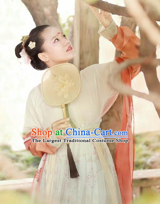 Chinese Ancient Palace Lady Hanfu Han Dynasty Imperial Concubine Queen Embroidered Historical Costumes