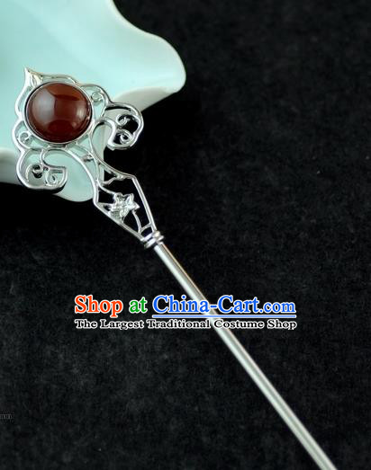 Chinese Traditional Classical Agate Hair Clip Hair Accessories Ancient Palace Hairpins for Women
