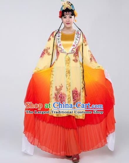 Traditional Chinese Fan Dance Folk Dance Costume Classical Yangko Dance Classical Dance Dress