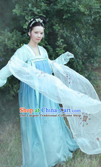 Chinese Tang Dynasty Royal Court Replica Costumes Traditional Ancient Imperial Consort Hanfu Dress for Women