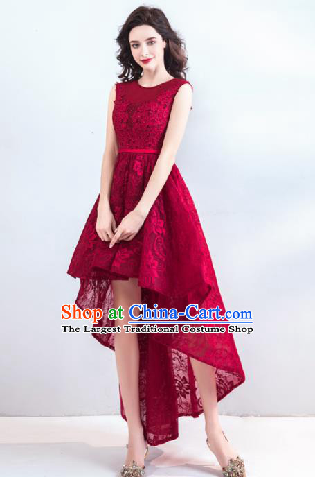 Top Grade Handmade Compere Costume Catwalks Veil Formal Dress for Women