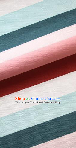 Asian Traditional Drapery Korean Colorful Hanbok Brocade Fabric Silk Fabric Material