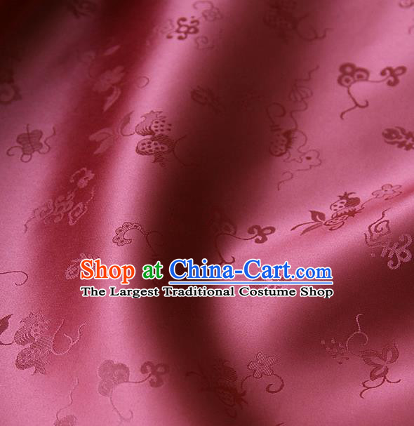 Traditional Asian Brocade Classical Cucurbit Pattern Drapery Korean Hanbok Palace Satin Silk Fabric