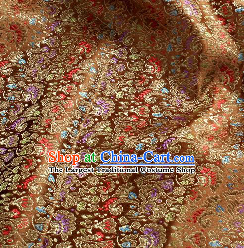 Chinese Traditional Flower Silk Fabric Brocade Embroidered Fabric Dress Material