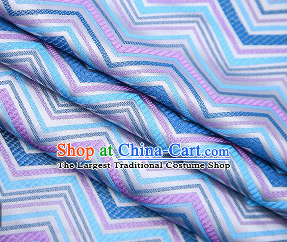 Argent Satin Traditional Chinese Tang Suit Brocade Fabric Classical Pattern Design Material Drapery