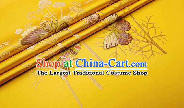 Chinese Traditional Flower Silk Fabric Brocade Embroidered Fabric Dress Material