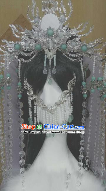 Chinese Handmade Ancient Princess Hair Accessories Phoenix Coronet Hairpins Headwear for Women
